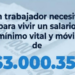 El FreSU exige un salario mínimo de $3.000.352 y denuncia la destrucción del poder adquisitivo